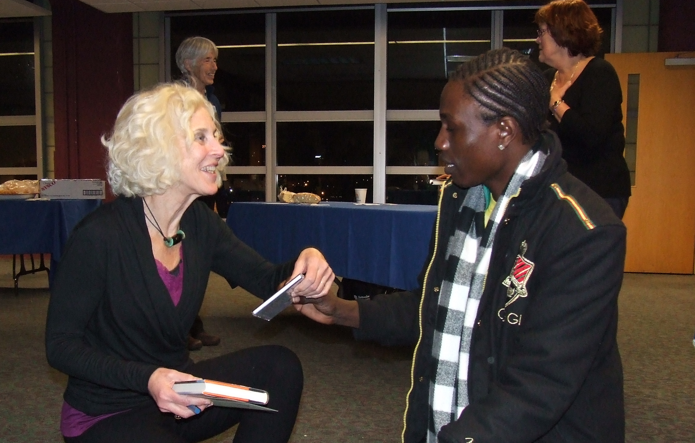Author Terry Farish and Rapper OD Bonny